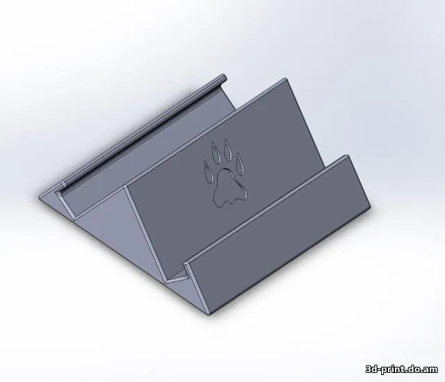 3D-модель "Подставка для телефона. Наклон 45 и 60 градусов"