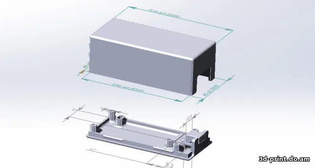 3D-модель "Корпус miniUPS на базе китайского модуля"