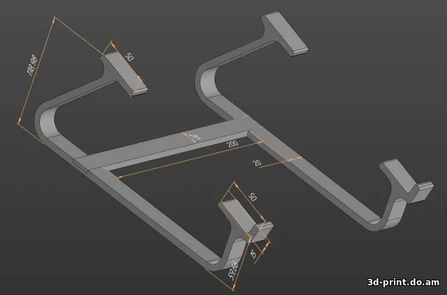 3D-модель "Подставка для ноутбука"