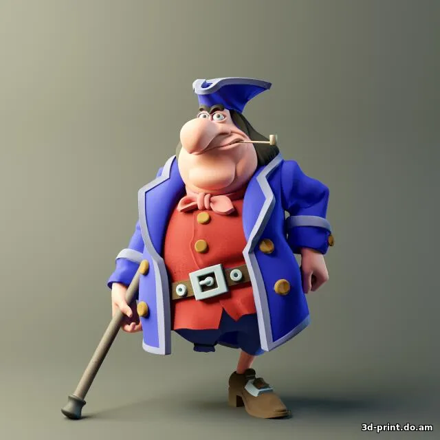 3D-модель "Джон Сильвер"