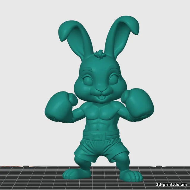 3D-модель "Заяц - Чемпион ринга" 3D-модель "Заяц - Чемпион ринга"