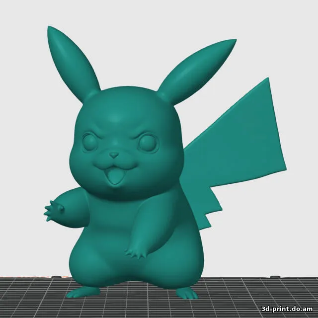 3D-модель "Пикачу озорной покемон"