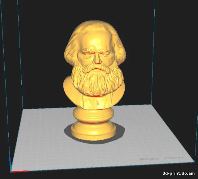 3D-модель "Карл Маркс"