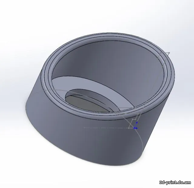 3D-модель "Крышки и наглазник бинокля БПЦ 10х50"