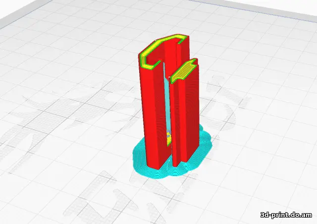 3D-модель "Универсальный держатель настенный «Slide-in» для устройств без отверстий"