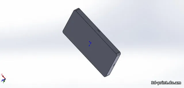 3D-модель "Бокс для АКБ 18650 налобного фонаря"