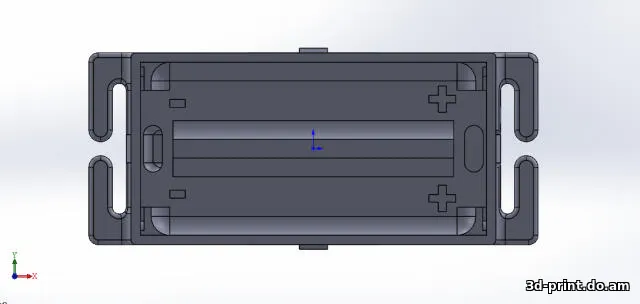 3D-модель "Бокс для АКБ 18650 налобного фонаря"