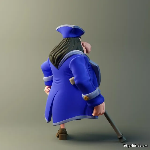 3D-модель "Джон Сильвер"
