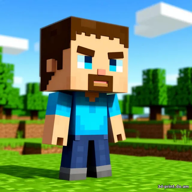 3D-модель "Стив – главный строитель"