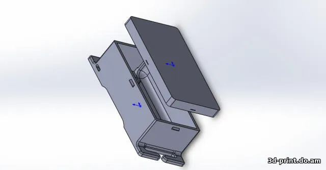 3D-модель "Бокс для АКБ 18650 налобного фонаря"