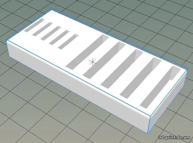 3D-модель "Органайзер для карт SD и micro SD"