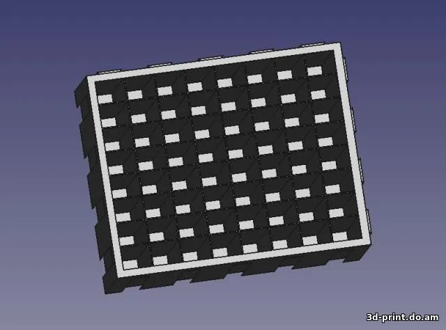 3D-модель "Стекируемые микростеллажи с ящичками"