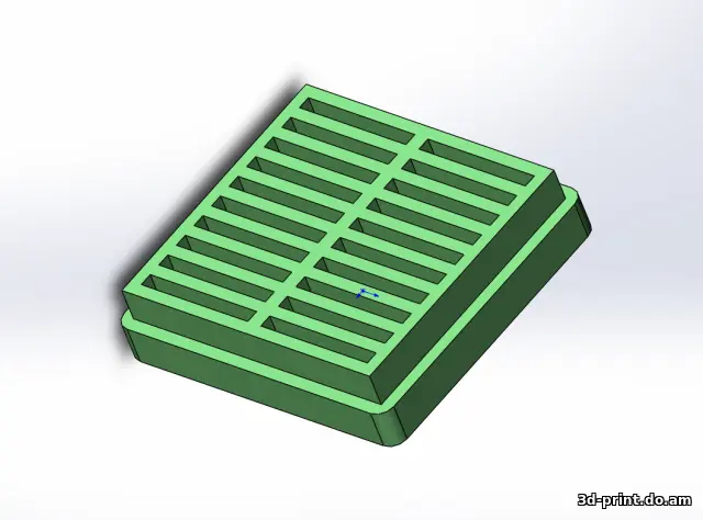 3D-модель "Бокс для хранения SD карт (вмещает 20 штук)"