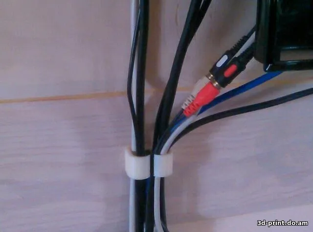 3D-модель "Настенный крепёж для кабеля"