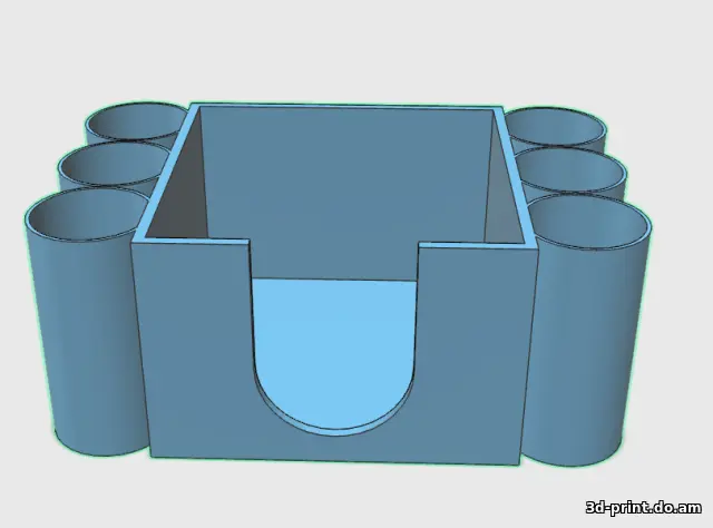 3D-модель "Органайзер офисный 2" 3D-модель "Органайзер офисный 2"
