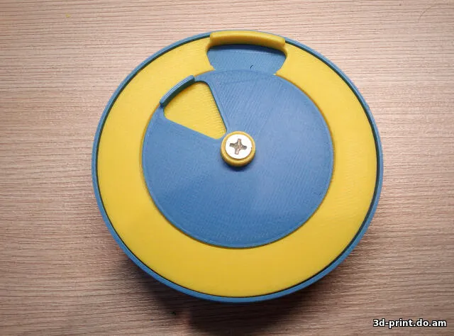 3D-модель "Круглая таблетница 7 дней, утро/вечер"