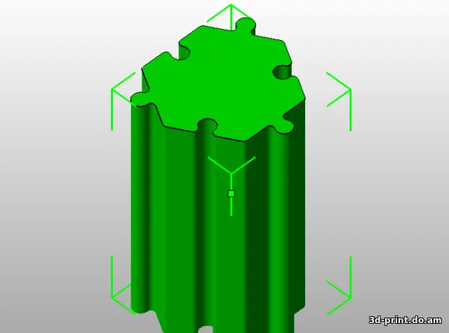 3D-модель "HexaPuzzle (С)" 3D-модель "HexaPuzzle (С)"