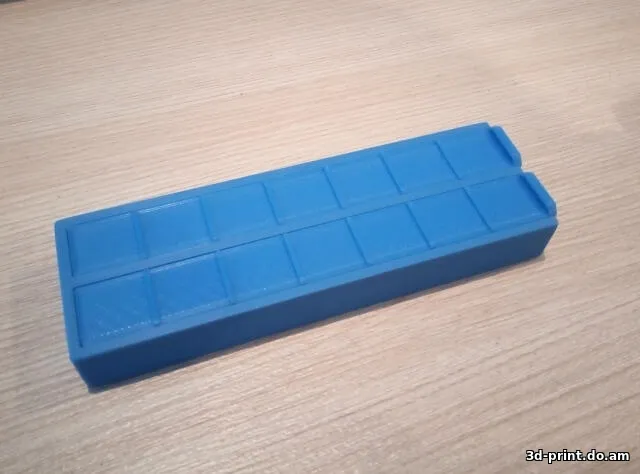 3D-модель "Миниатюрная таблетница, 7 дней, утро-вечер"