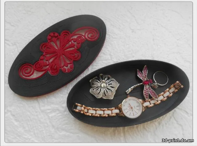 3D-модель "Овальная коробка" 3D-модель "Овальная коробка"