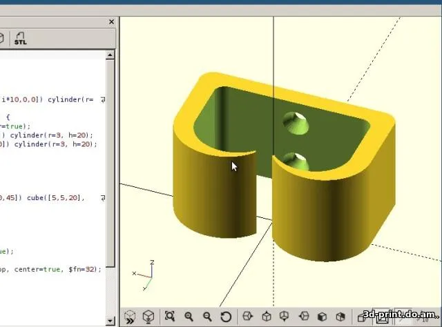 3D-модель "Настенный крепёж для кабеля"