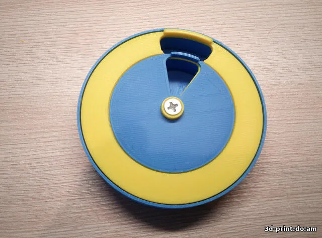 3D-модель "Круглая таблетница 7 дней, утро/вечер"