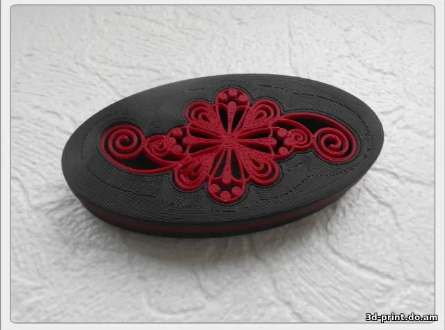 3D-модель "Овальная коробка"