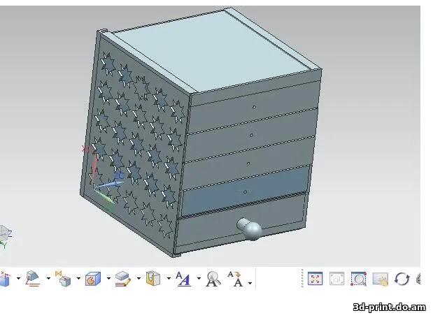 3D-модель "Органайзер Ящик" 3D-модель "Органайзер Ящик"