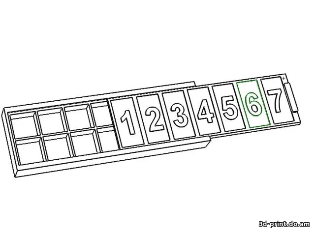 3D-модель "Таблетница на 7 дней, утро / вечер" 3D-модель "Таблетница на 7 дней, утро / вечер"