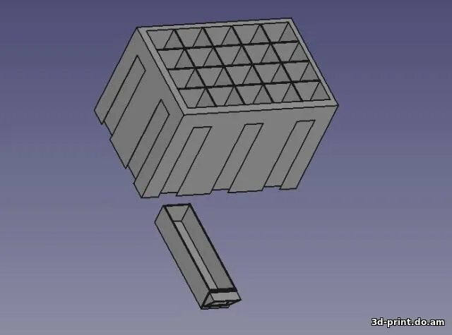 3D-модель "Стекируемые микростеллажи с ящичками"