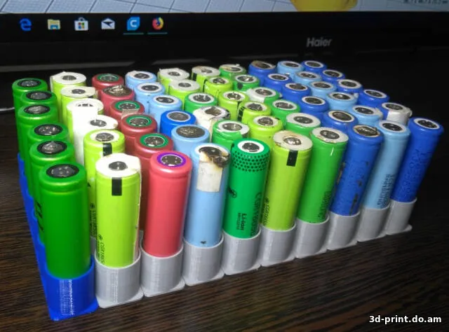 3D-модель "Подставка для хранения аккумуляторов 18650"