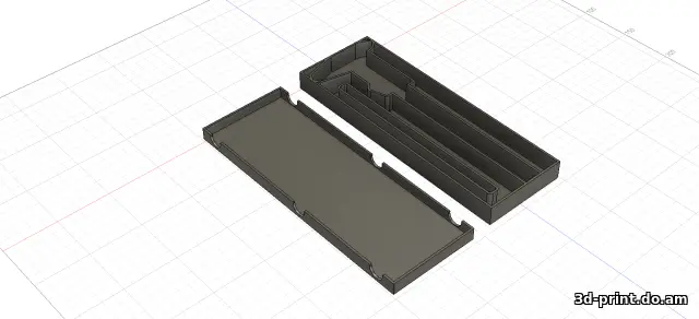 3D-модель "Коробка для китайского пластикового штангельциркуля 150 мм"