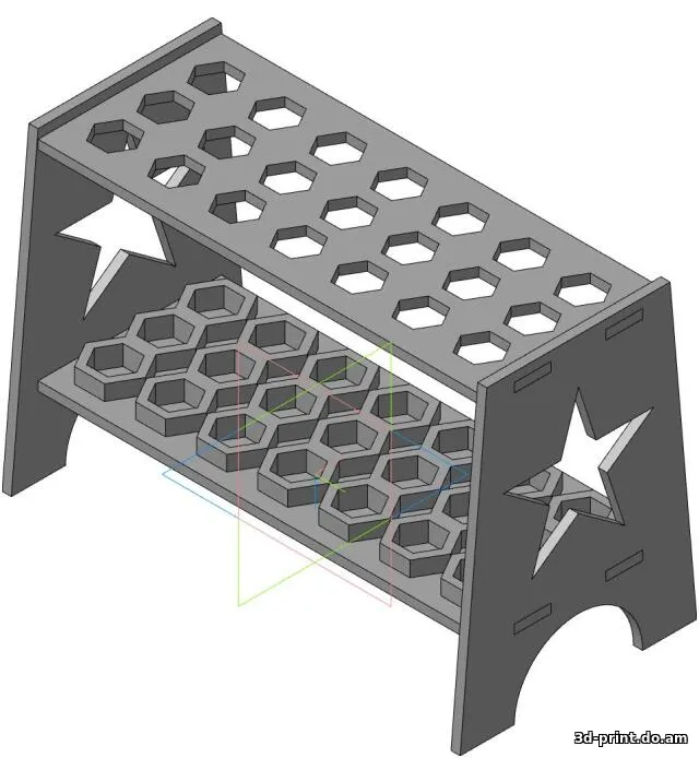 3D-модель "Подставка под пинцеты, шпатели, скальпели"