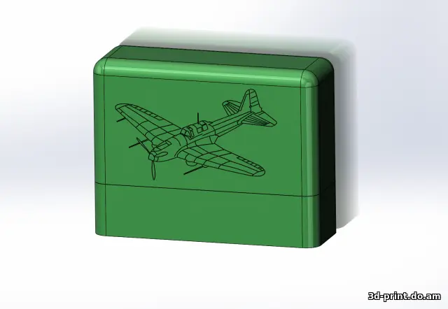 3D-модель "Органайзер батареек АА Ил-2"