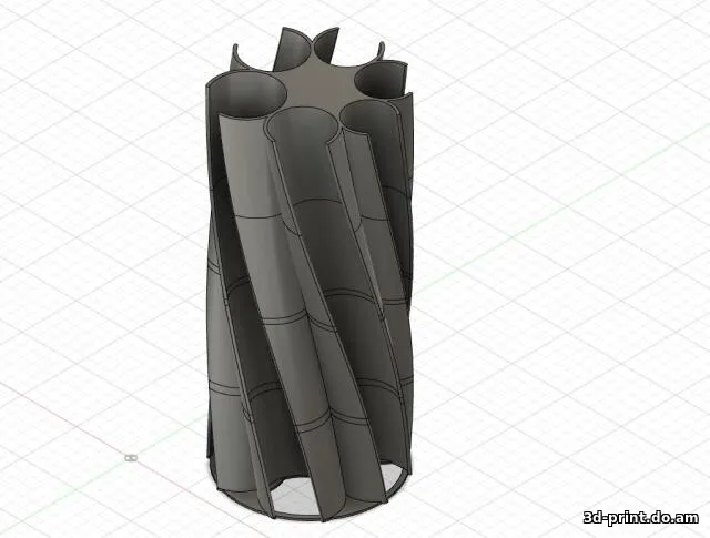 3D-модель "Подставка для хранения российских монет 50 коп - 10 руб, 150мм"