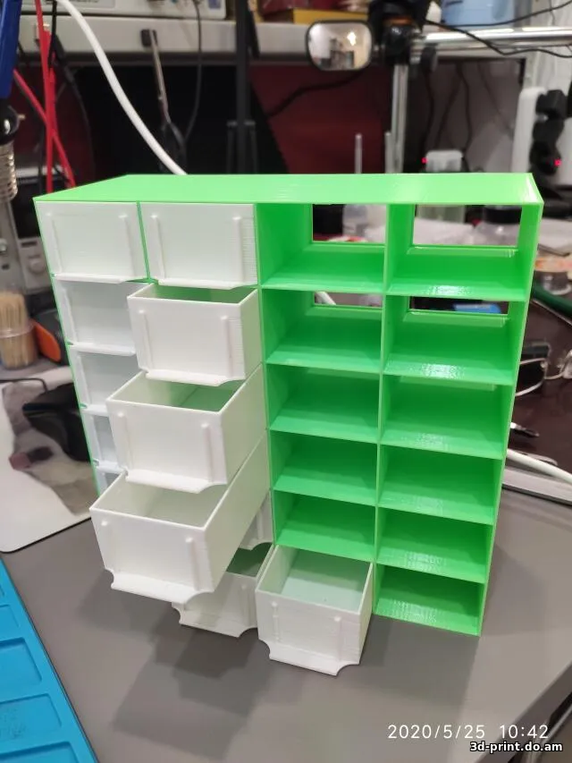 3D-модель "Бокс для хранения радиодеталей" — STL модель для 3D-печати