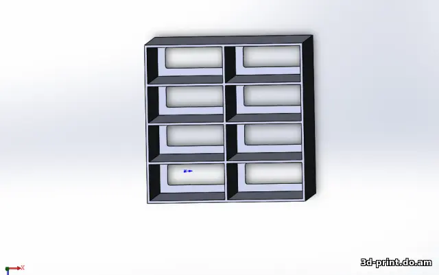 3D-модель "Кассетница для радиодеталей"