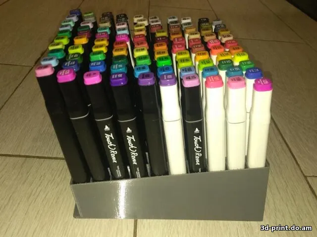 3D-модель "Подставка-органайзер для скетч-фломастеров (100 шт.)"