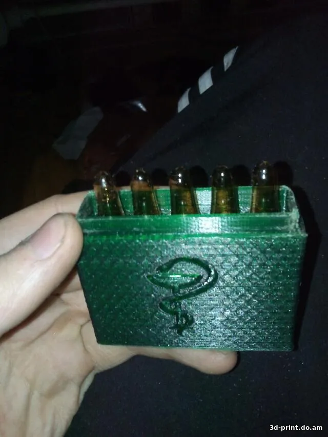 3D-модель "Ампулница под 5 ампул"