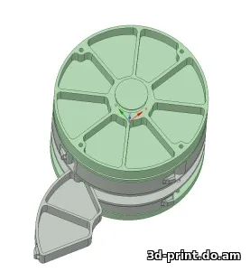 3D-модель "Органайзер круглый секционный"