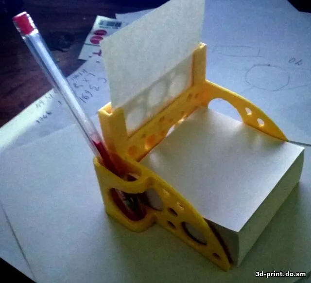 3D-модель "Холдер для блока записок 90мм"