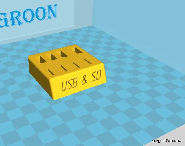 3D-модель "mini Органайзер для флешек"