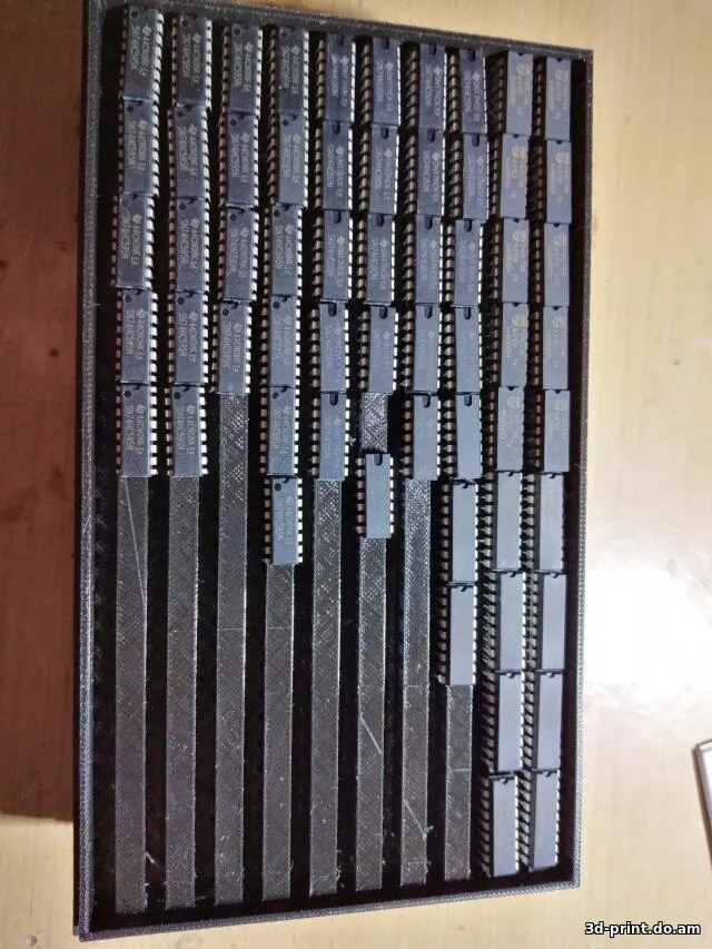 3D-модель "Боксы под микросхемы DIP 8/14/16/18/28"