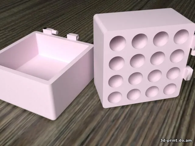 3D-модель "Контейнер для биток 16 штук"