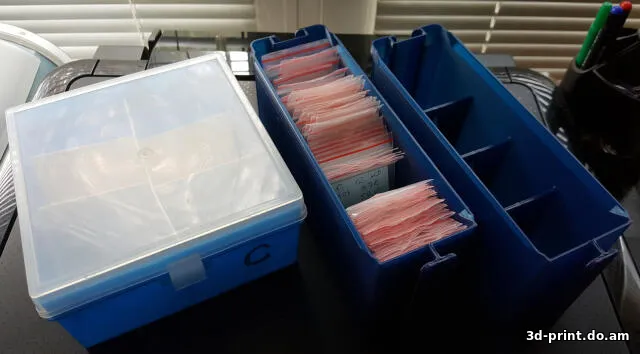 3D-модель "Подвесная кассетница для радиодеталей"