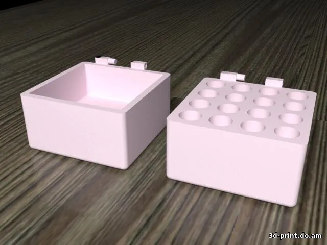 3D-модель "Контейнер для биток 16 штук"