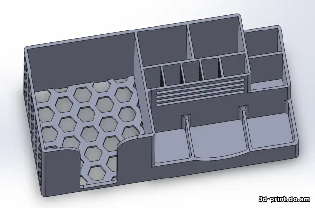 3D-модель "Органайзер для ручек, карандашей, бумажек и мелочи"