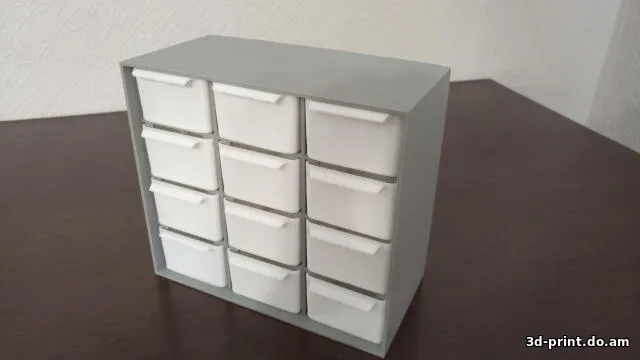 3D-модель "БОКС 4х3 (органайзер под мелочь)"