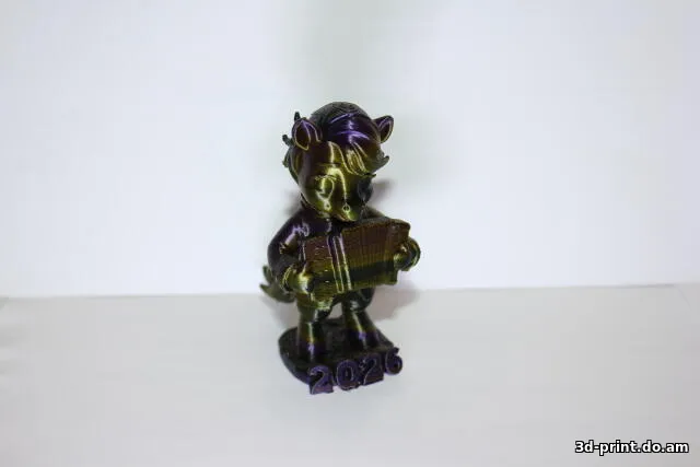 3D-модель "Пони 2026. Аккордеонист"