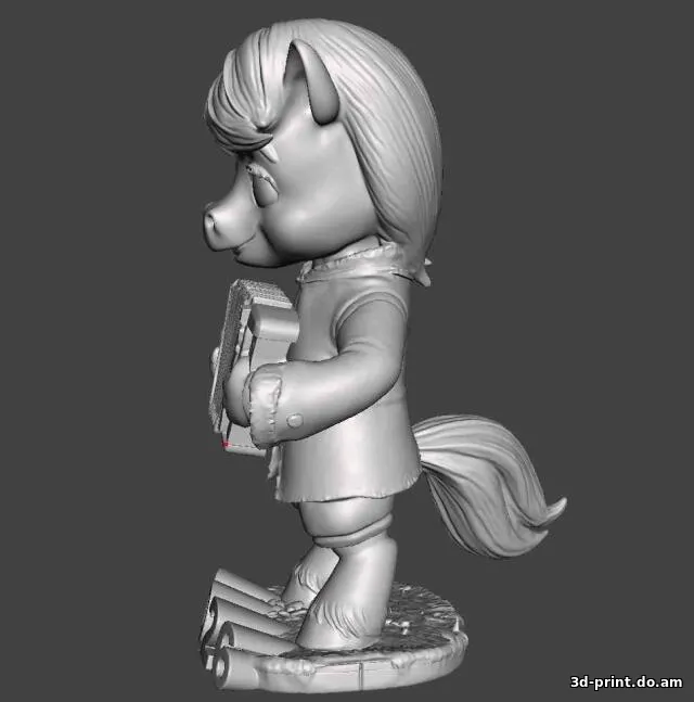 3D-модель "Пони 2026. Аккордеонист"