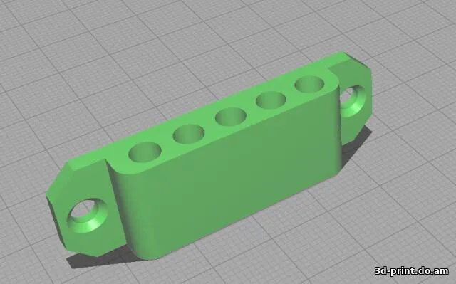 3D-модель "Настенный держатель надфилей. Два варианта" — STL модель для 3D-печати